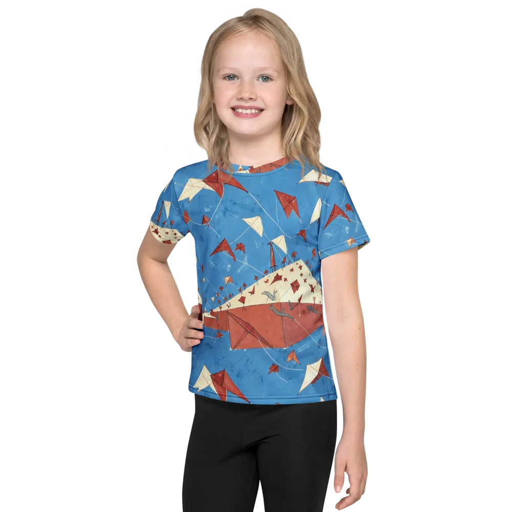 Kite Harbor on Kids Crew Neck T-Shirt — Front
