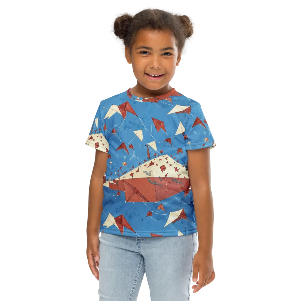 Kite Harbor on Kids Crew Neck T-Shirt — Front