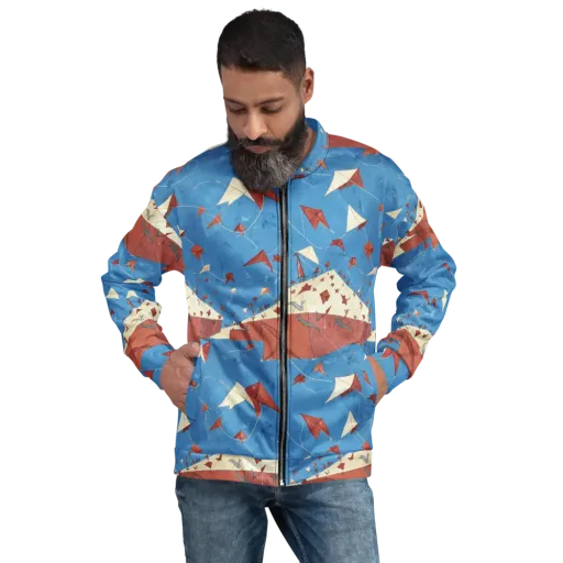 Kite Harbor on a Bomber Jacket