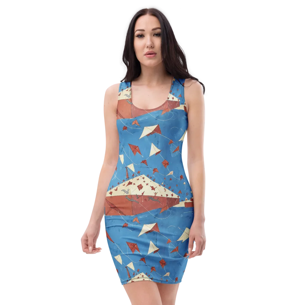 Kite Harbor on Bodycon Dress — Front