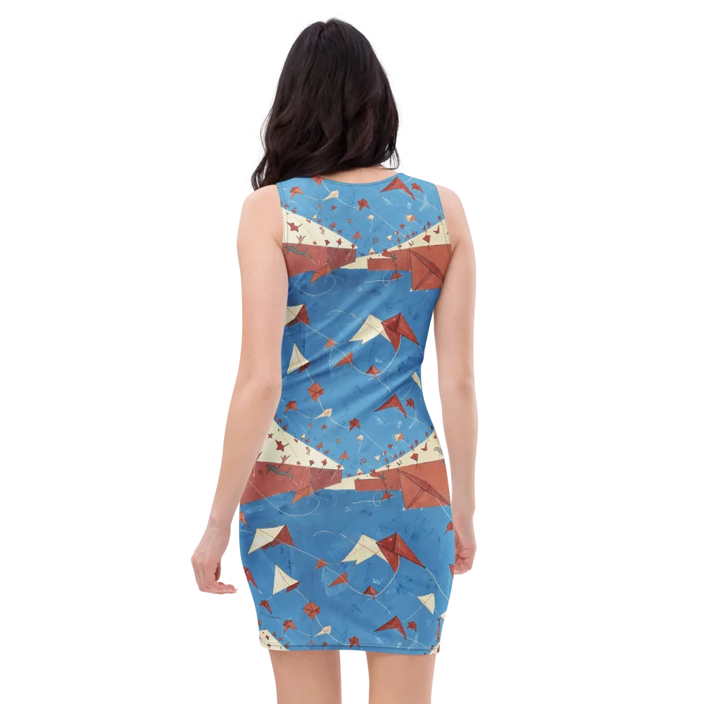 Kite Harbor on Bodycon Dress — Back