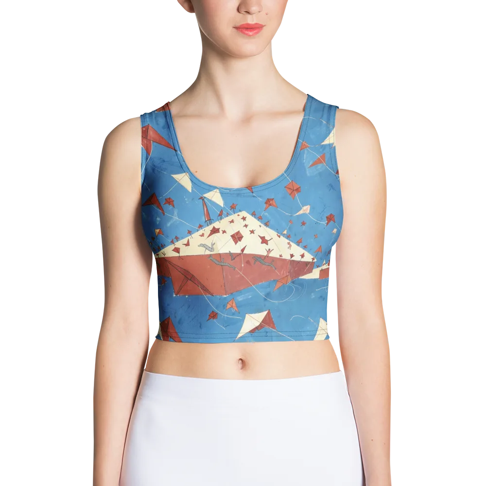 Kite Harbor on Crop Top — Front