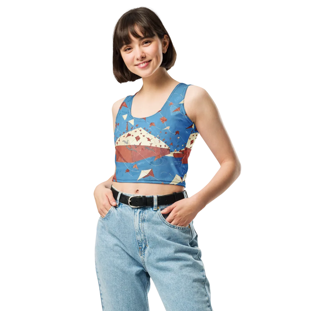 Kite Harbor on Crop Top — Front
