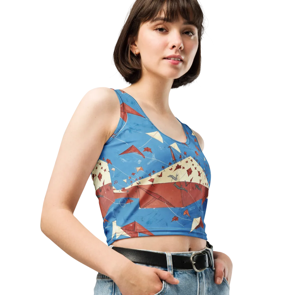 Kite Harbor on Crop Top — Right Front