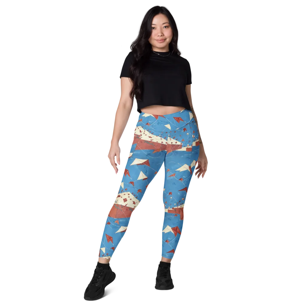 Kite Harbor on Leggings with Pockets — Front