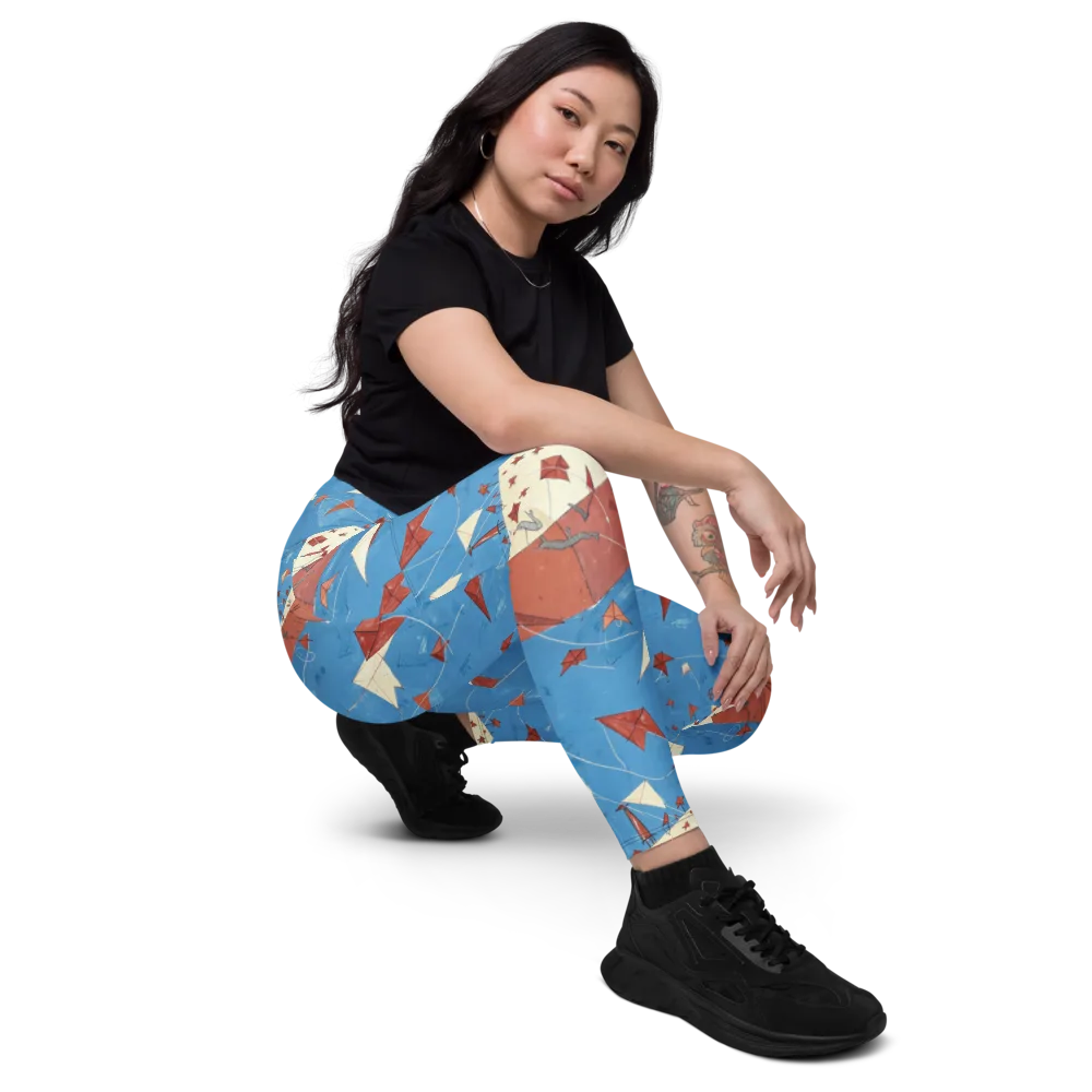 Kite Harbor on Leggings with Pockets — Right Front