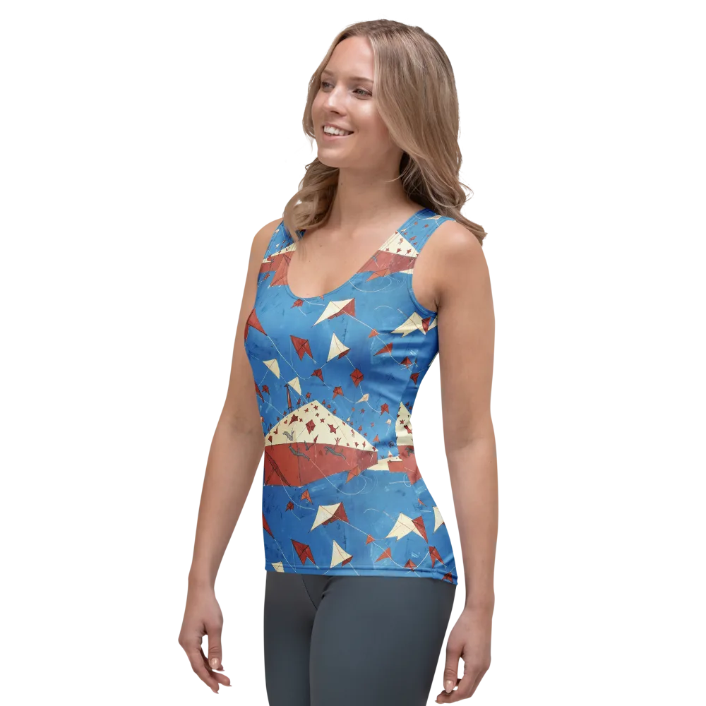 Kite Harbor on Women's Tank Top — Left Front