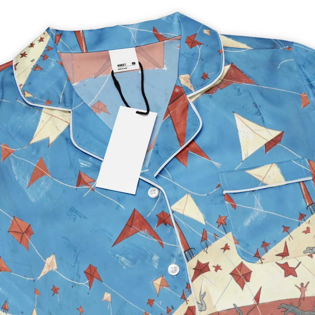 Kite Harbor on Women's Short Sleeve Pajama Top — Product details