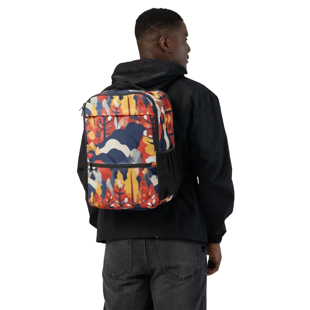 Autumnal Alpine on Utility Backpack — Back