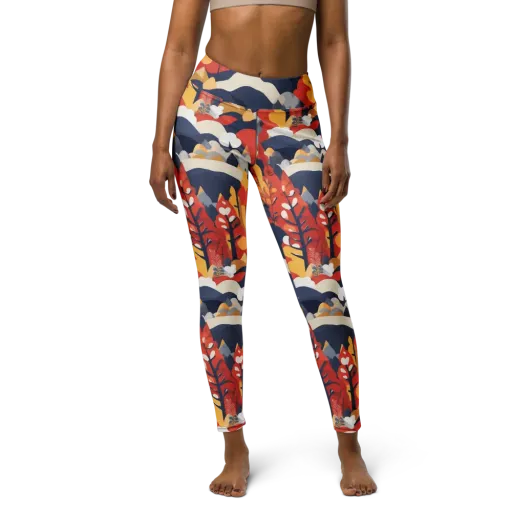 Autumnal Alpine on a Yoga Leggings