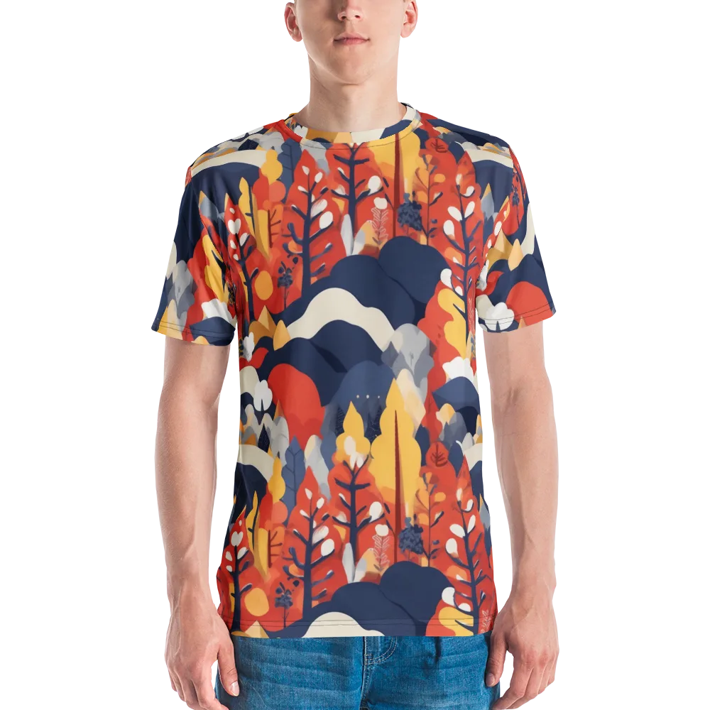 Autumnal Alpine on Men's Crew Neck T-Shirt — Front