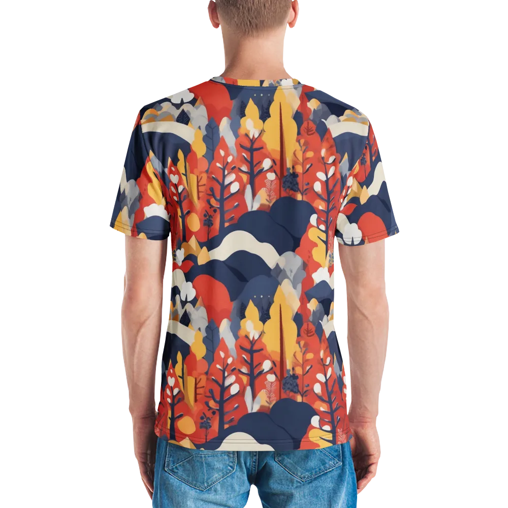 Autumnal Alpine on Men's Crew Neck T-Shirt — Back