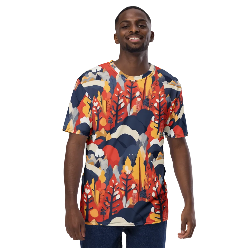 Autumnal Alpine on Men's Crew Neck T-Shirt — Front
