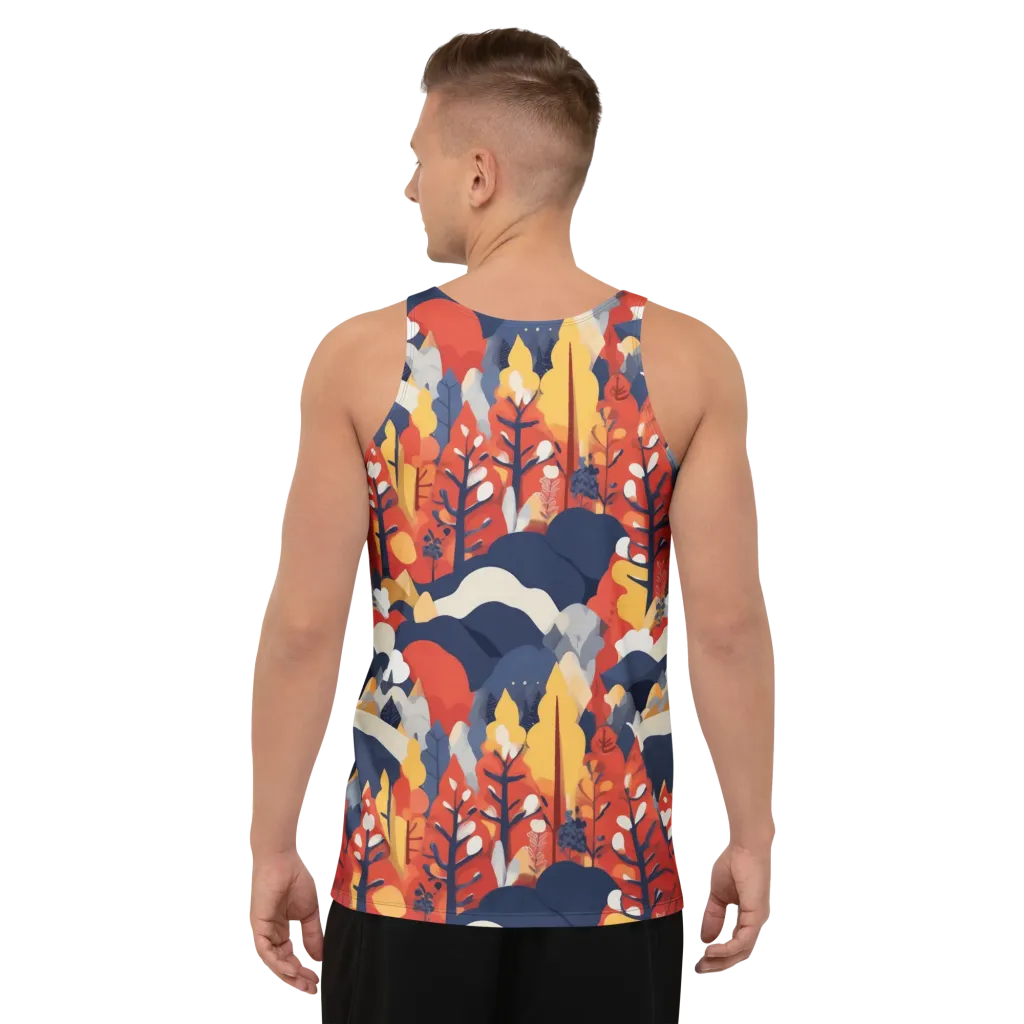 Autumnal Alpine on Men's Tank Top — Back