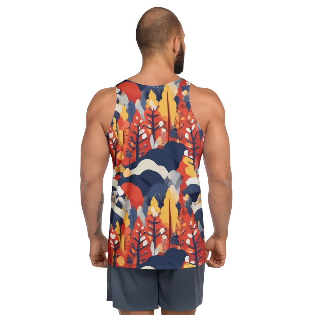 Autumnal Alpine on Men's Tank Top — Back