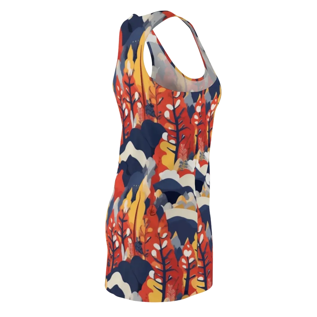 Autumnal Alpine on Racerback Dress — Back Side