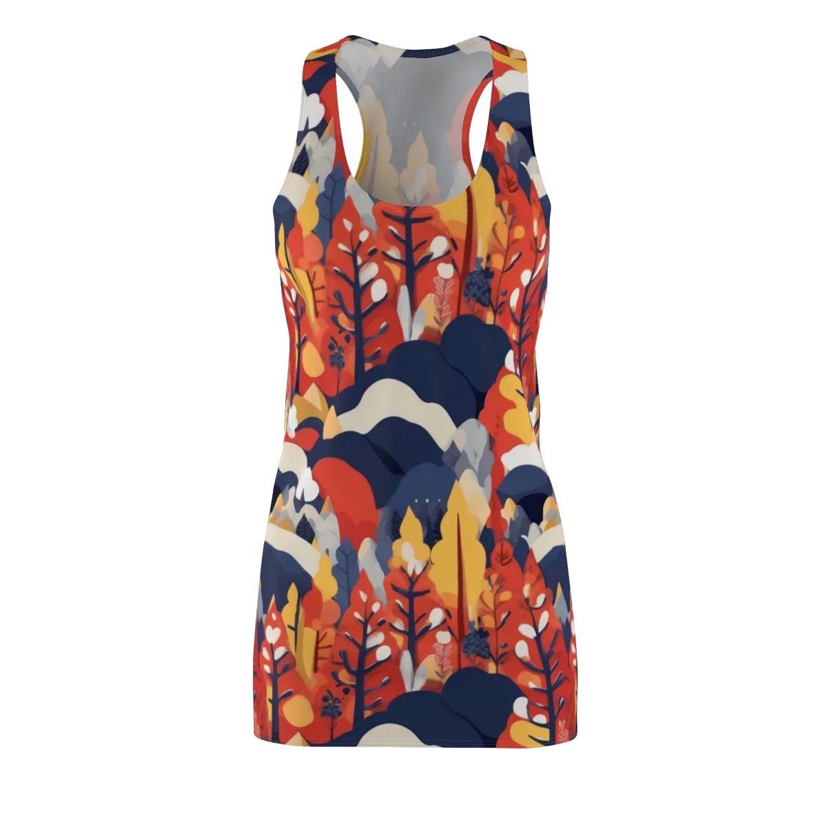 Autumnal Alpine on Racerback Dress — Front