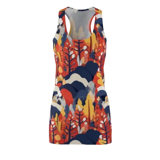 Autumnal Alpine on a Racerback Dress