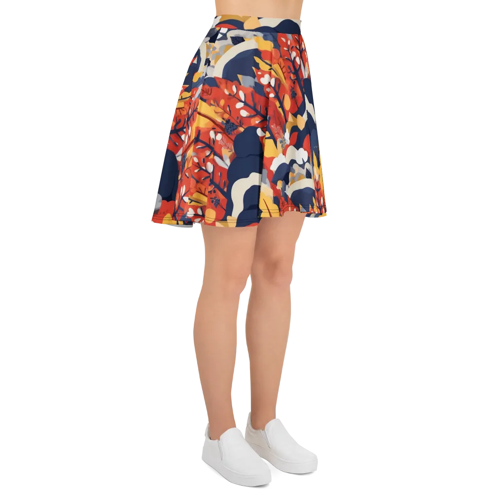 Autumnal Alpine on Skater Skirt — Right