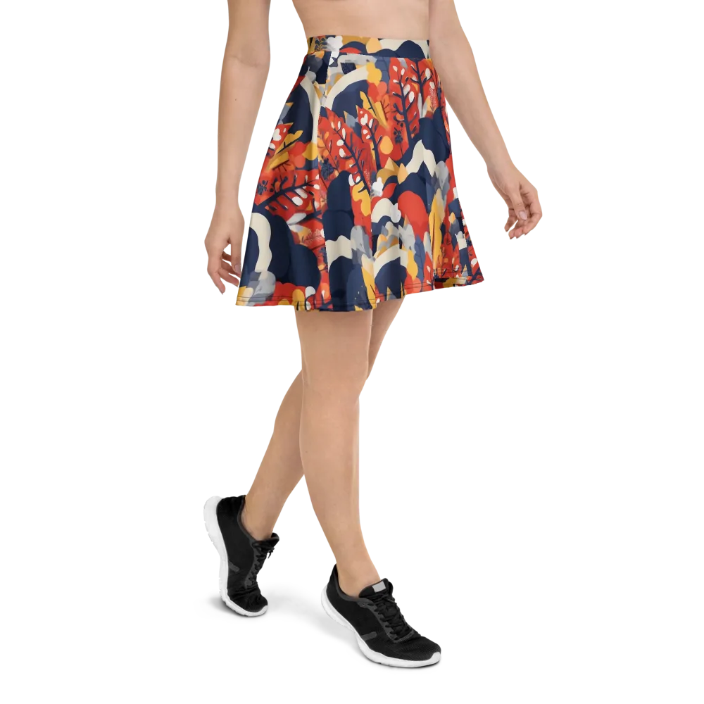Autumnal Alpine on Skater Skirt — Right
