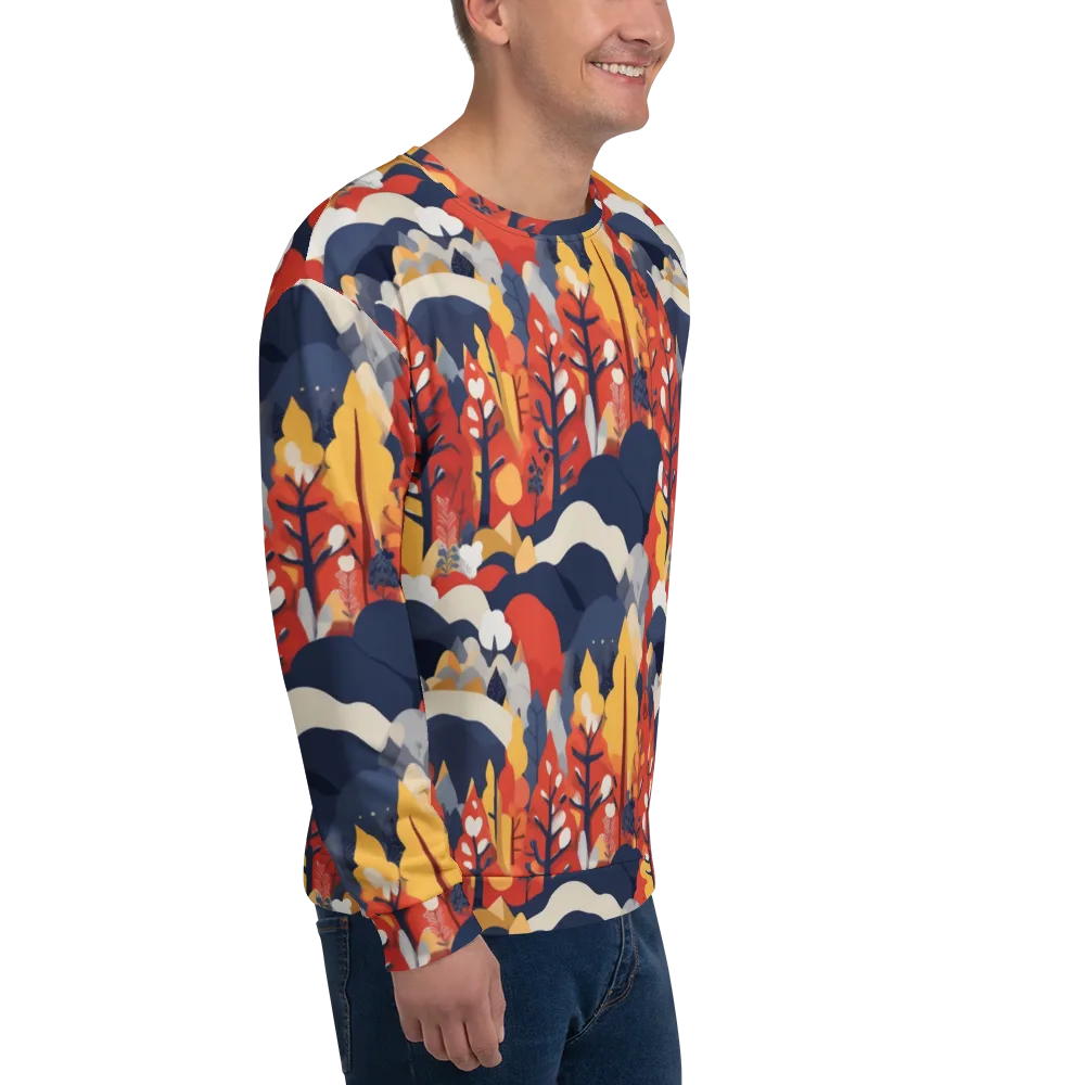Autumnal Alpine on Sweatshirt — Right Front