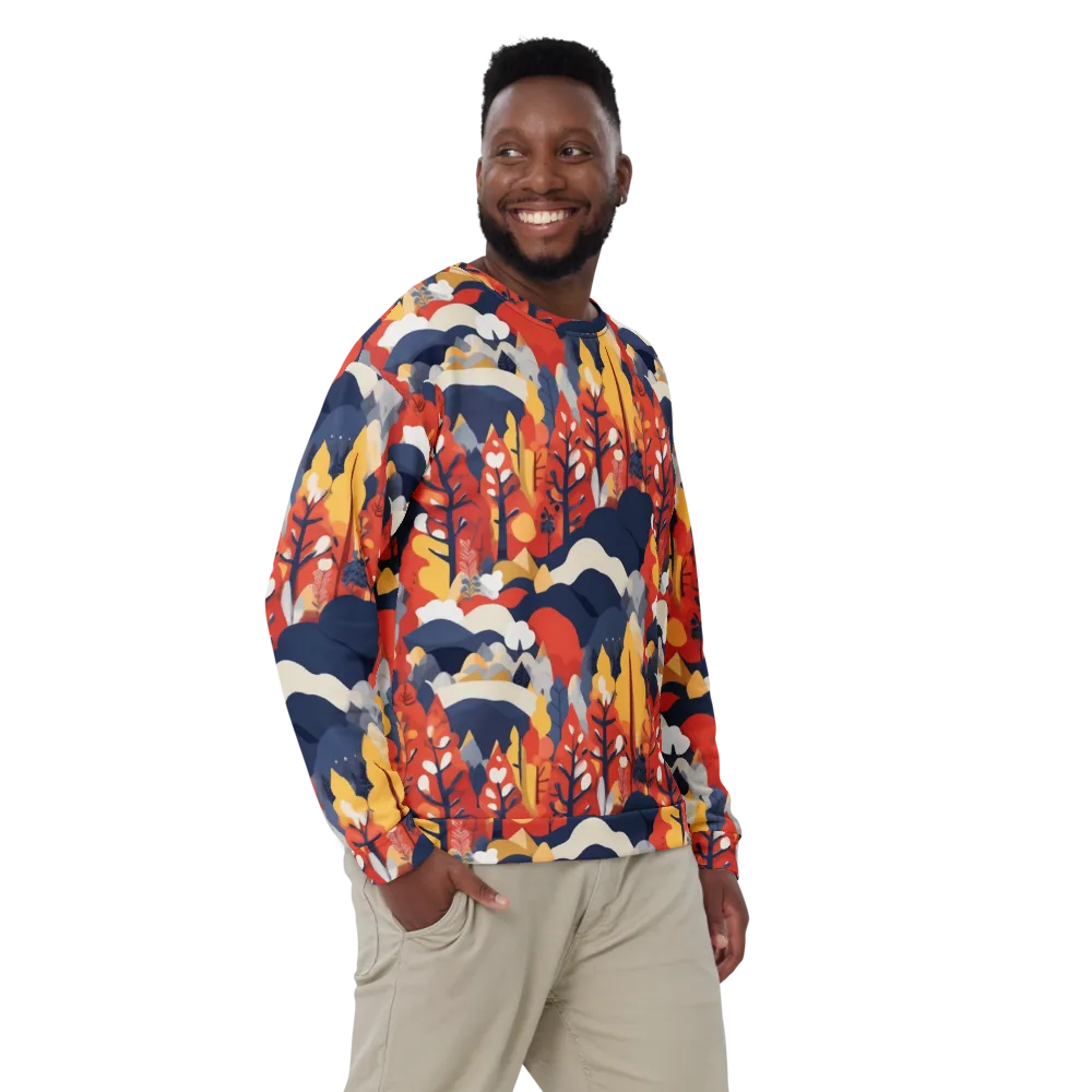 Autumnal Alpine on Sweatshirt — Front