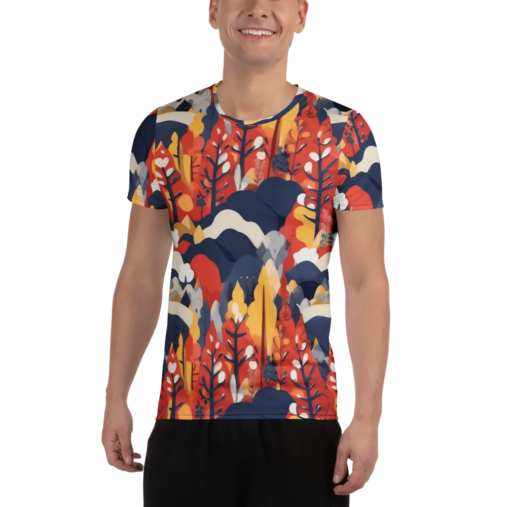 Autumnal Alpine on Men's Athletic T-Shirt — Front
