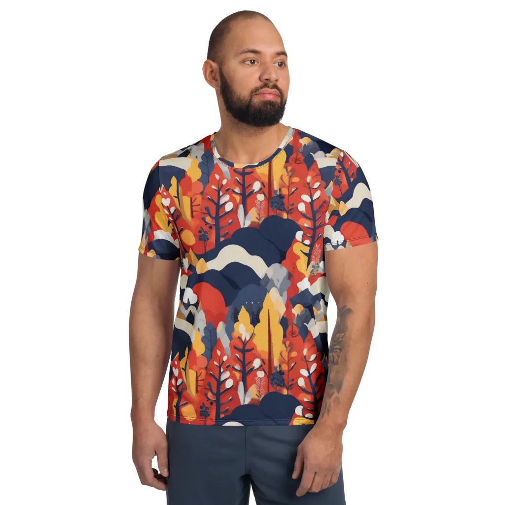 Autumnal Alpine on Men's Athletic T-Shirt — Front