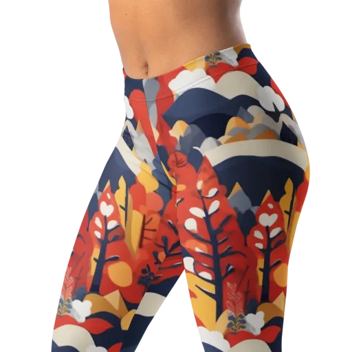 Autumnal Alpine on a Leggings
