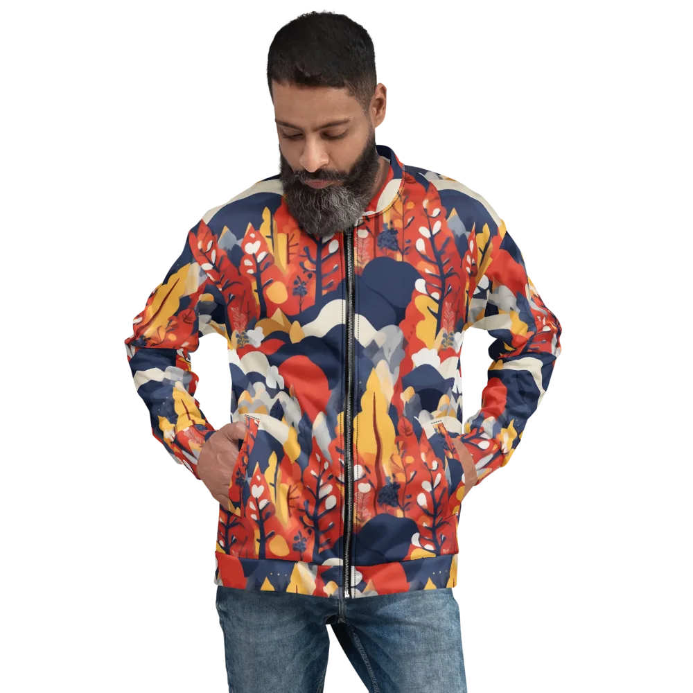 Autumnal Alpine on Bomber Jacket — Front