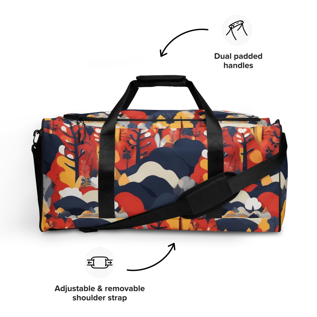 Autumnal Alpine on Duffle Bag — Front