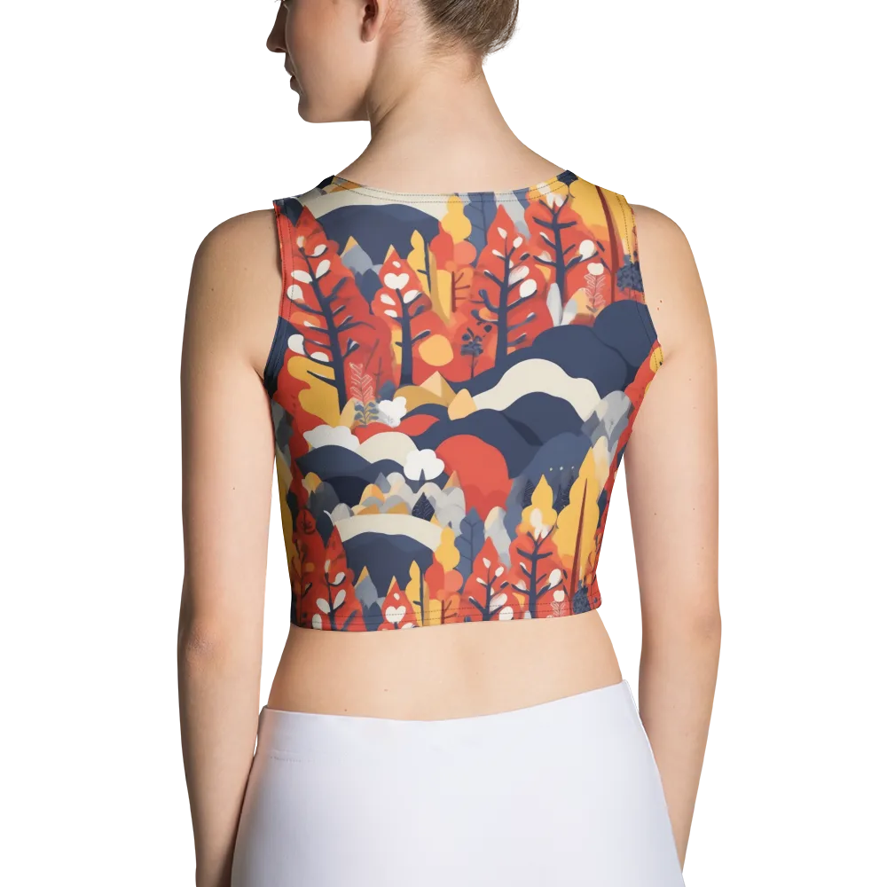 Autumnal Alpine on Crop Top — Back