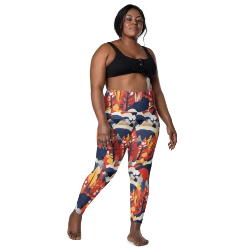 Autumnal Alpine on a Leggings with Pockets