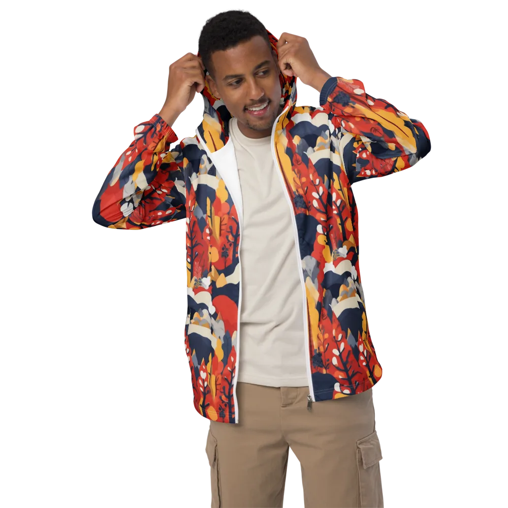 Autumnal Alpine on Men's Windbreaker — Front