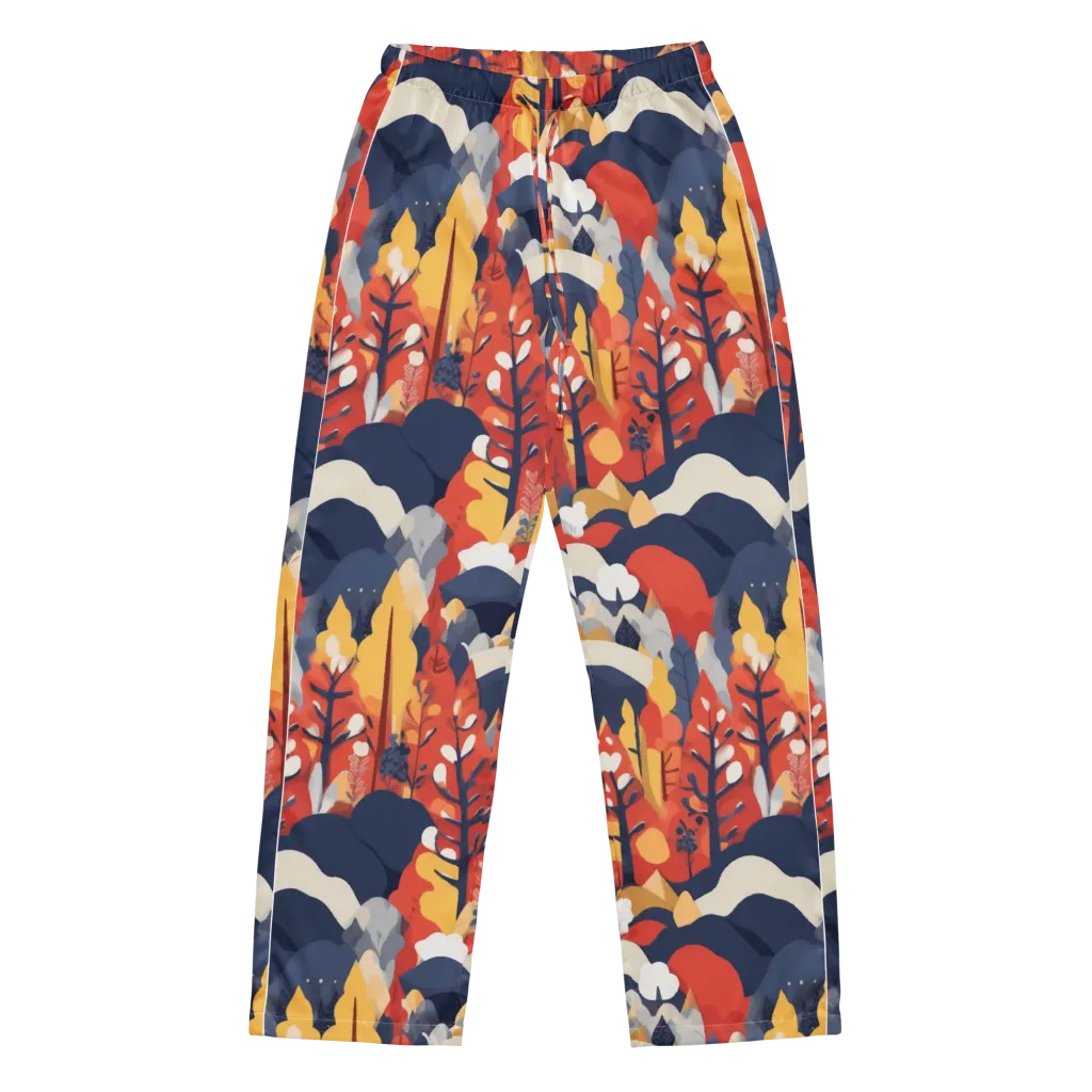 Autumnal Alpine on Women's Pajama Pants — Front