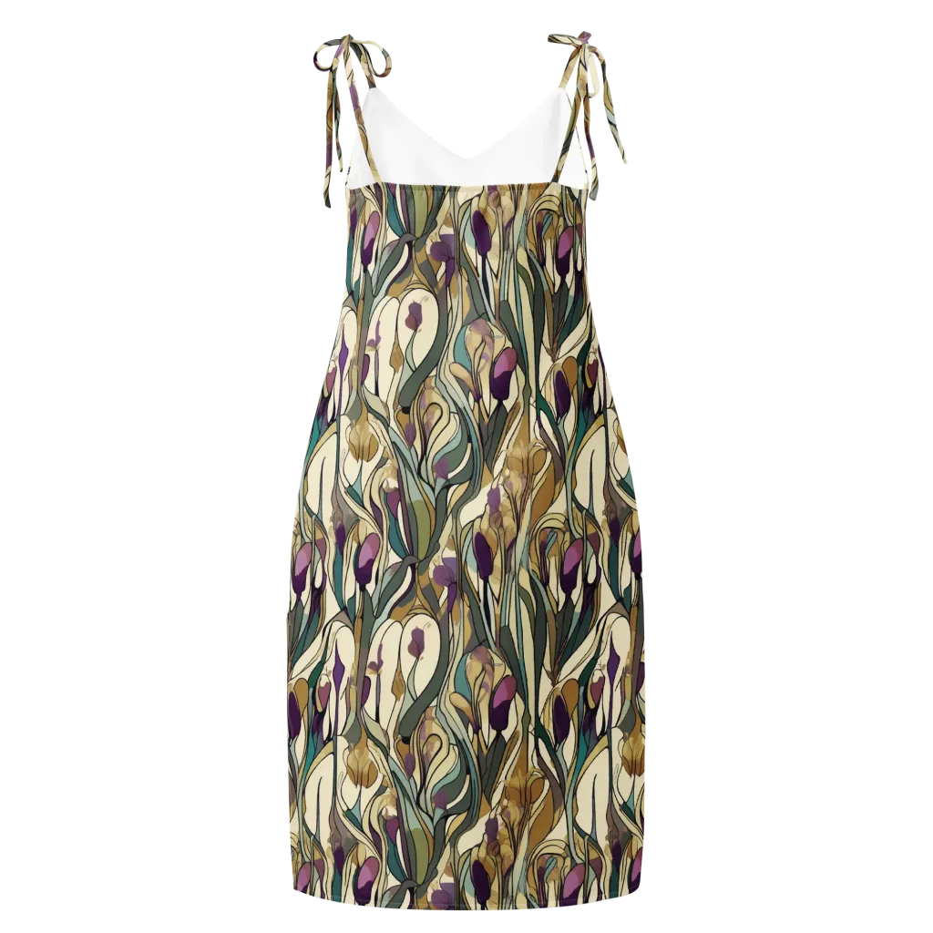 Iris Nocturne on Slip Dress — Back