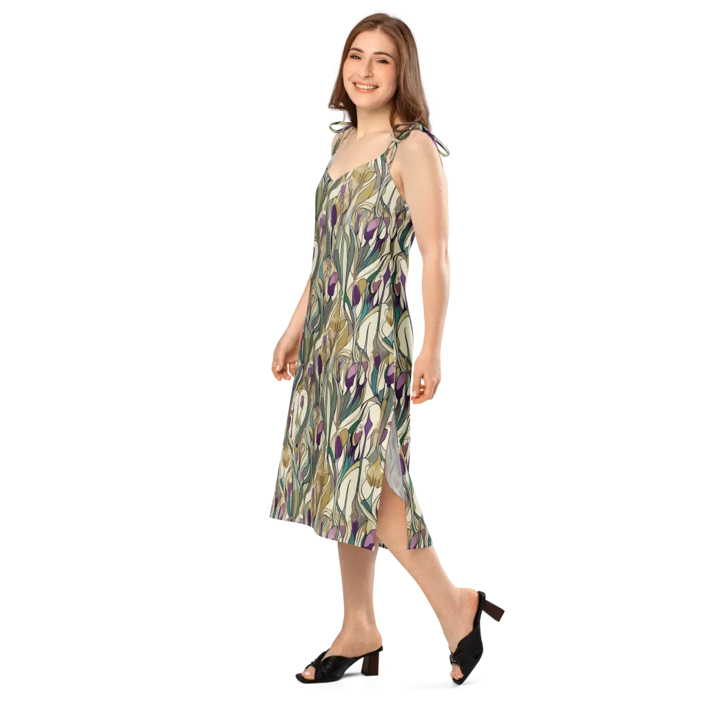 Iris Nocturne on Slip Dress — Left Front