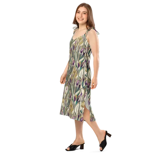 Iris Nocturne on a Slip Dress