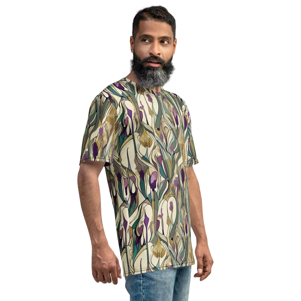 Iris Nocturne on Men's Crew Neck T-Shirt — Right