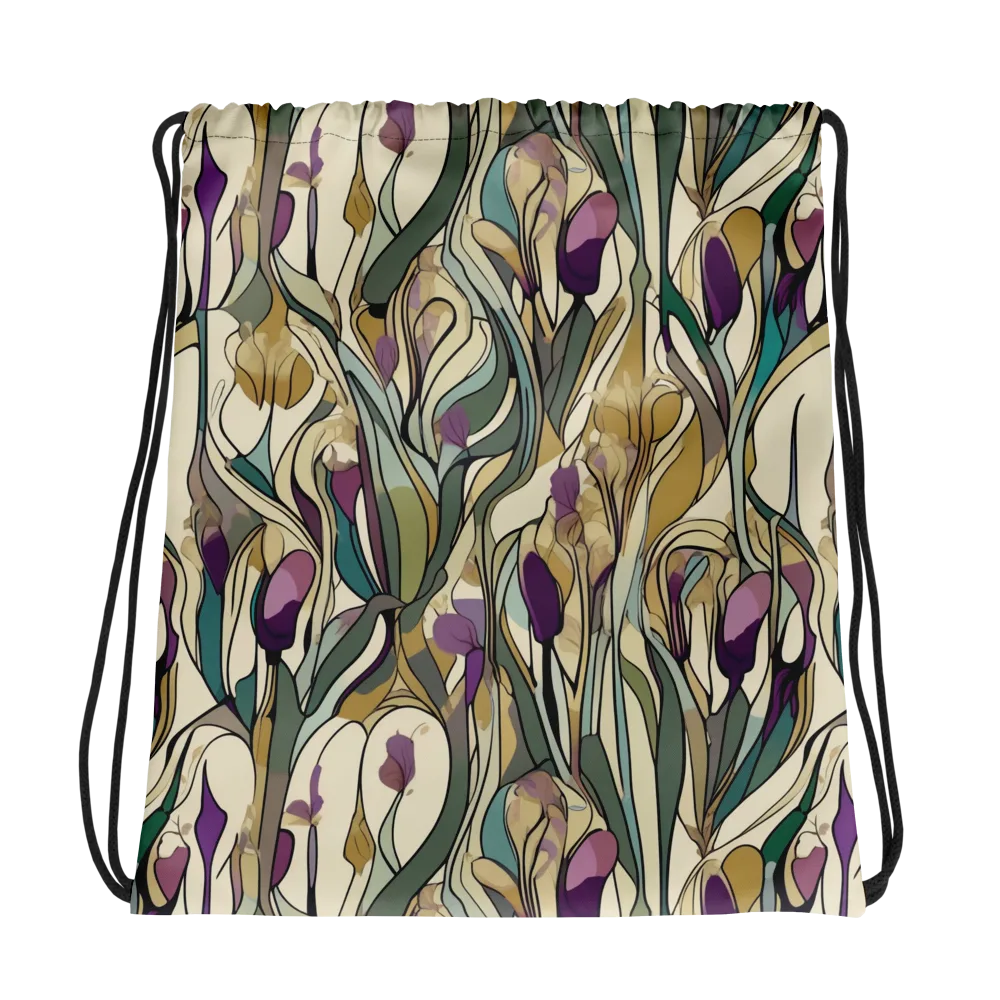 Iris Nocturne on Drawstring Bag — Photo