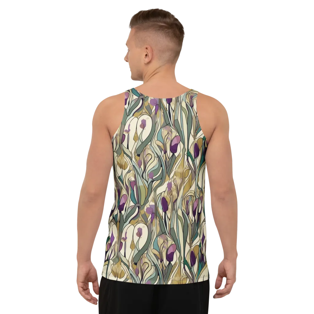 Iris Nocturne on Men's Tank Top — Back