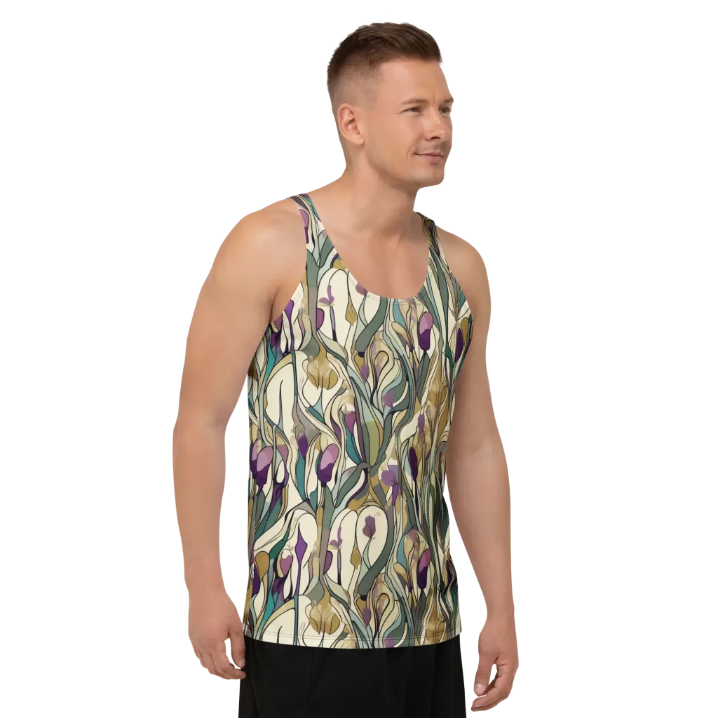 Iris Nocturne on Men's Tank Top — Right Front