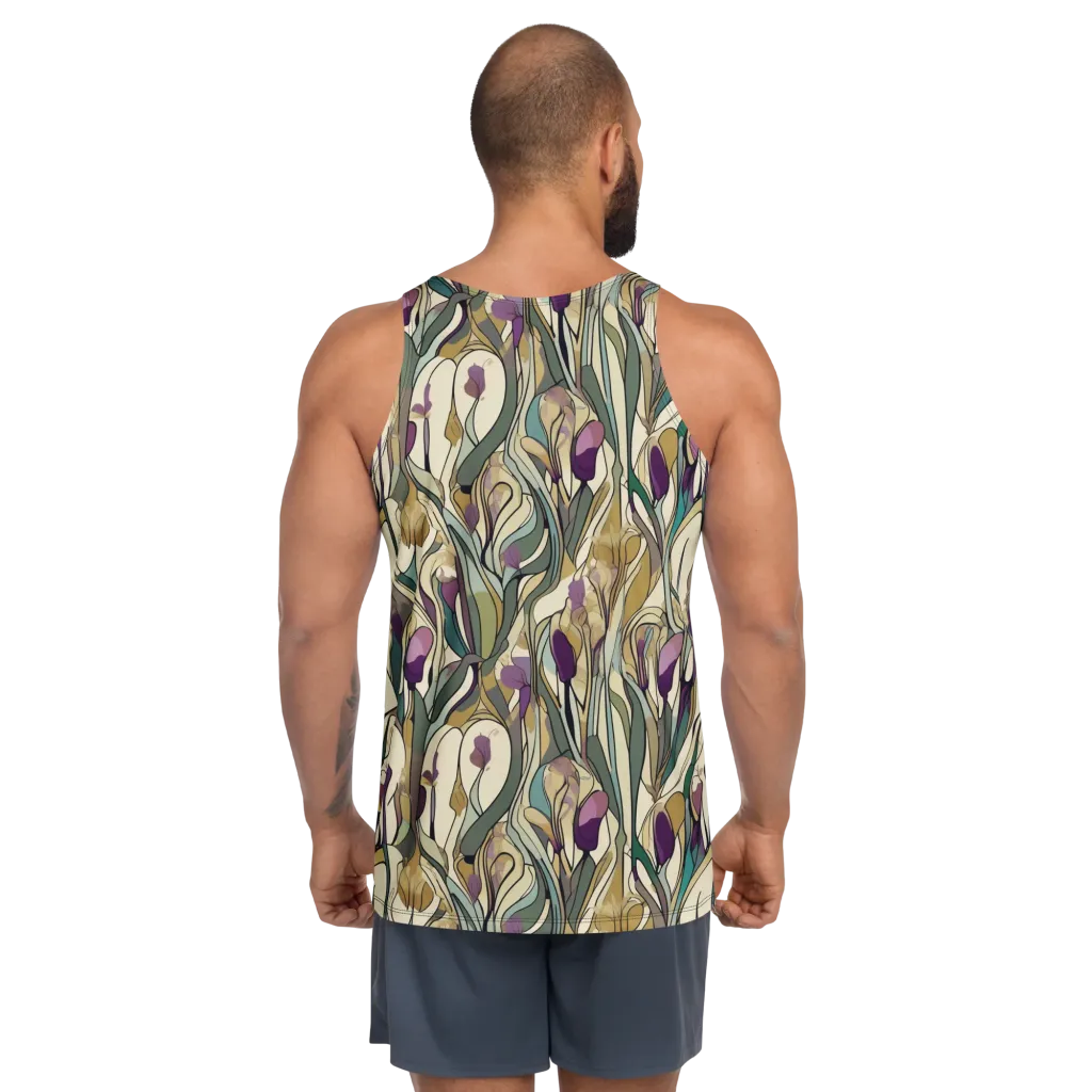 Iris Nocturne on Men's Tank Top — Back