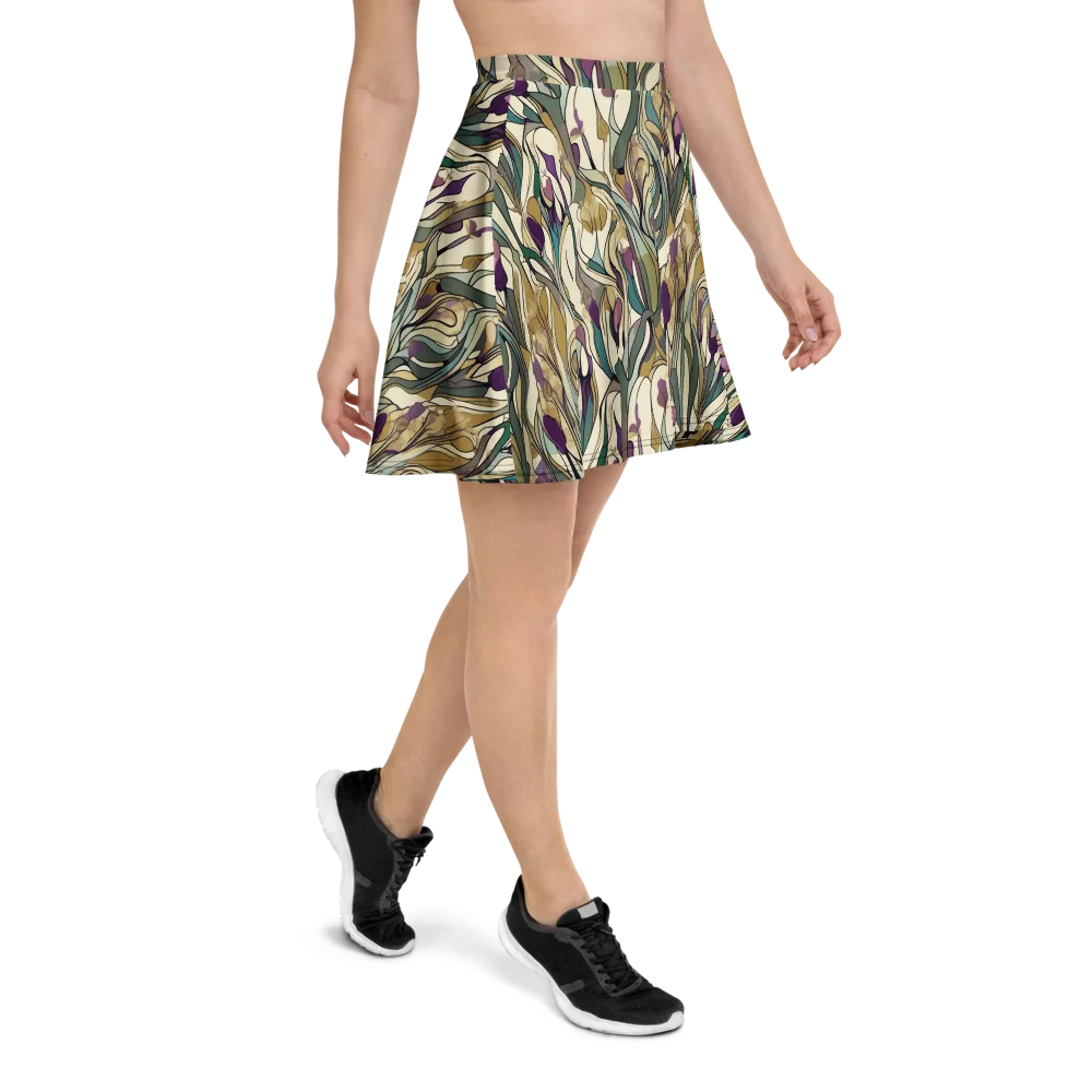 Iris Nocturne on Skater Skirt — Right