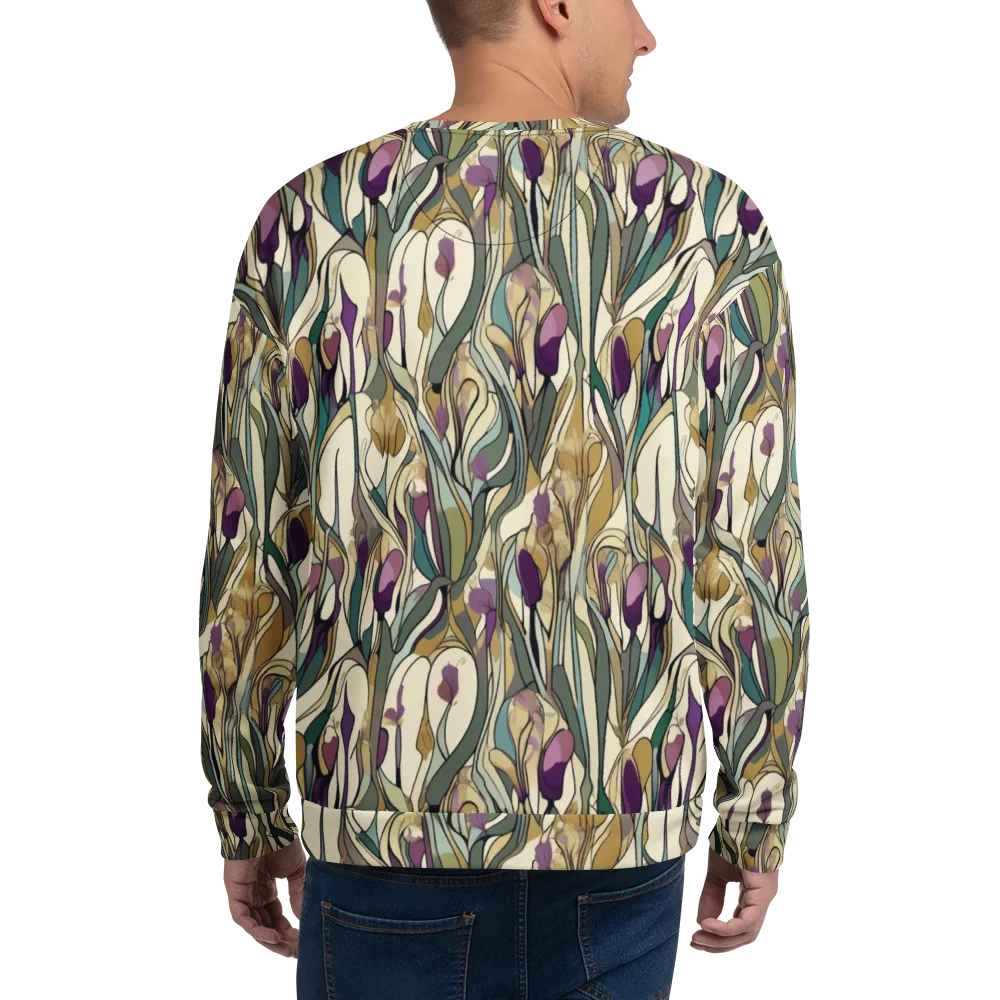 Iris Nocturne on Sweatshirt — Back