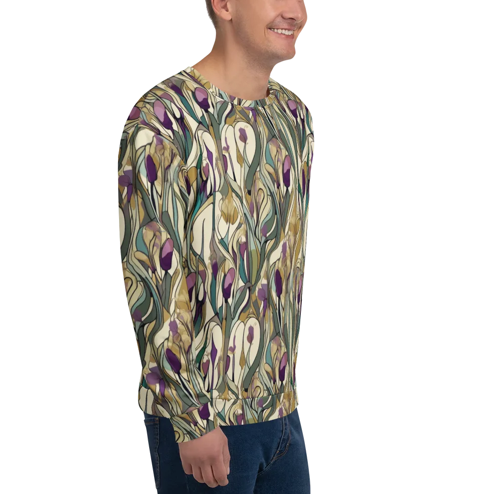 Iris Nocturne on Sweatshirt — Right Front