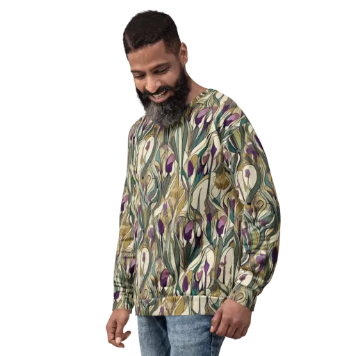 Iris Nocturne on a Sweatshirt