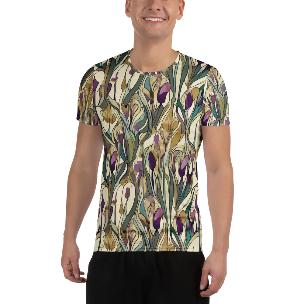 Iris Nocturne on Men's Athletic T-Shirt — Front