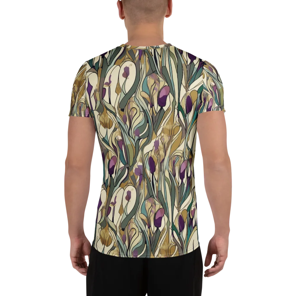 Iris Nocturne on Men's Athletic T-Shirt — Back