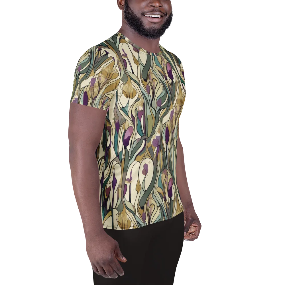 Iris Nocturne on Men's Athletic T-Shirt — Right